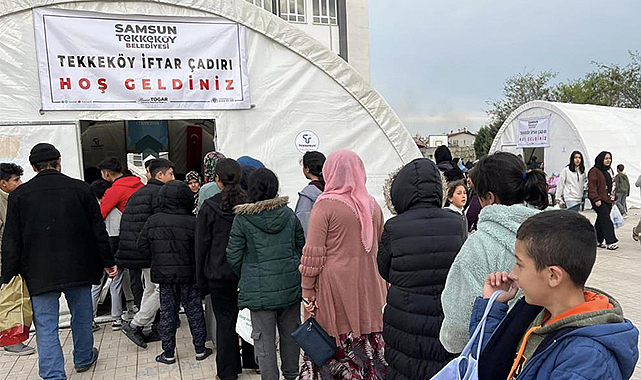 Tekkeköy'den iftar dayanışması