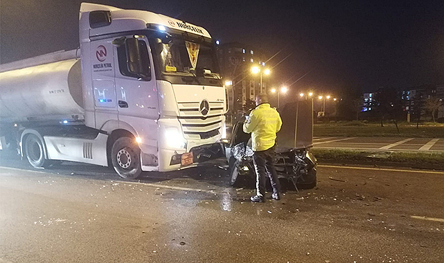 Çarşamba'daki kaza ucuz atlatıldı