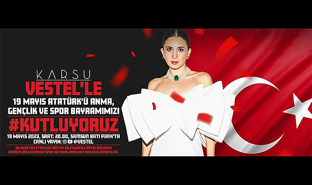 Cumhuriyetin 100’üncü yılında Vestel, 19 Mayıs Gençlik Festivali düzenliyor