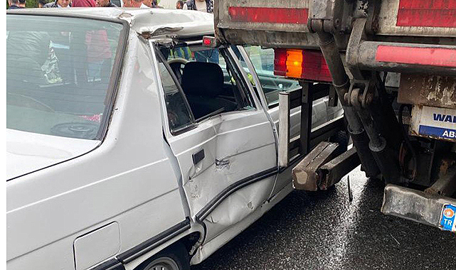 Kavak’ta trafik kazası: 1 yaralı