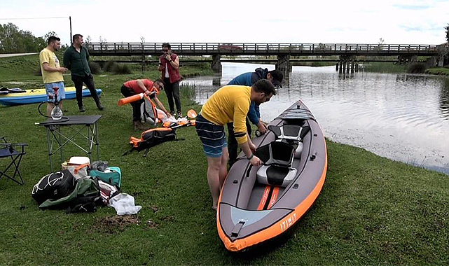 Kuş Cenneti kanolarla şenlendi