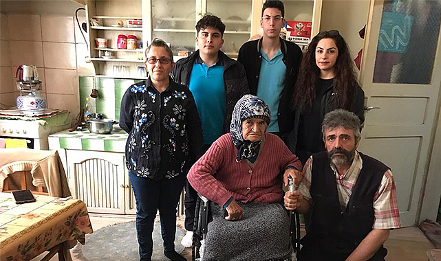 Liseden engelli vatandaşa tekerlekli sandalye