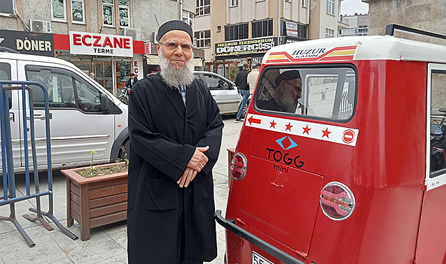 Made in Terme! Mini aracına ‘Togg’ yazdırdı