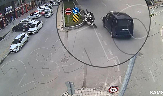 Motosiklet kazaları kamerada