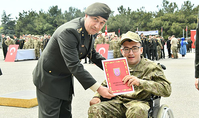 Özel bireylerin askerlik heyecanı