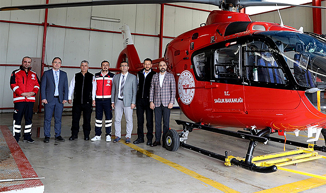 Samsun'a yeni ambulans helikopter geldi