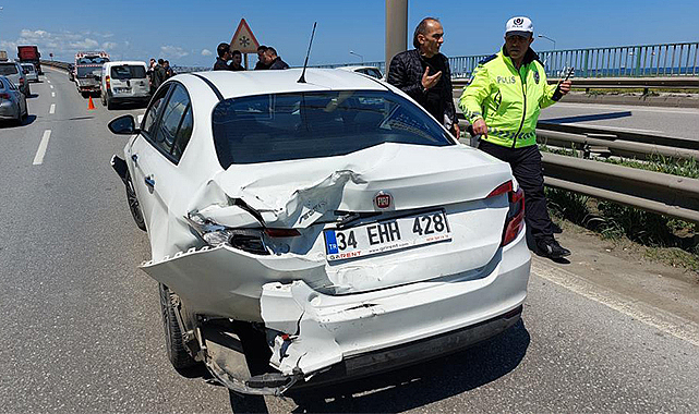 Samsun'da zincirleme trafik kazası: 1 yaralı