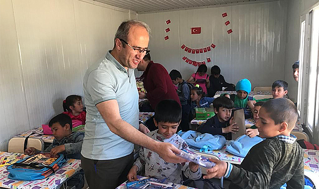 Samsun'dan Gaziantep Nurdağı'ndaki öğrencilere yardım