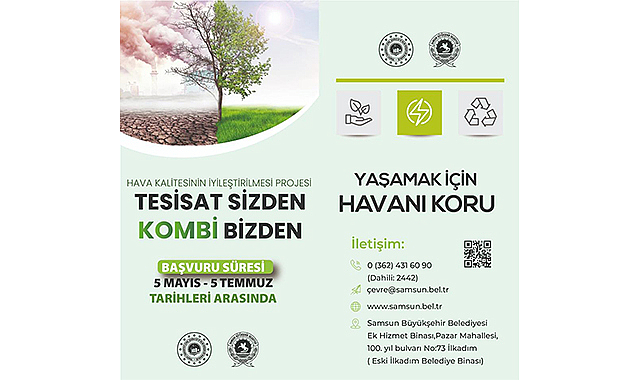 Tesisat vatandaştan kombi belediyeden