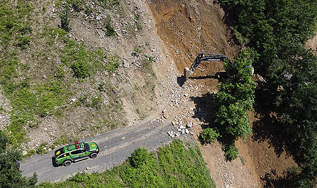 Başkan Sandıkçı: Heyelanları ve heyelan risklerini ortadan kaldırıyoruz
