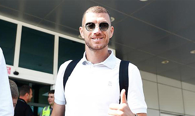 Edin Dzeko Fenerbahçe için İstanbul'a geldi