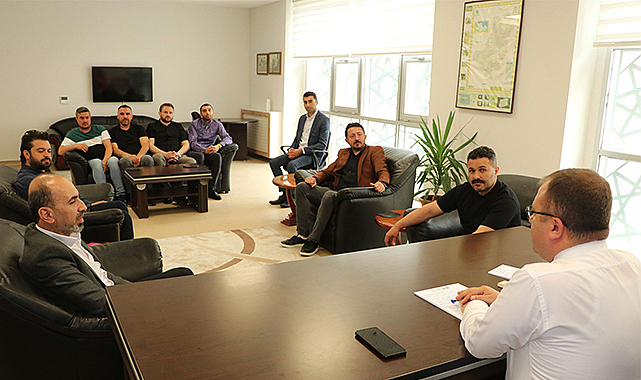 Havza Belediyespor yönetiminden Kaymakam Nayman'a ziyaret