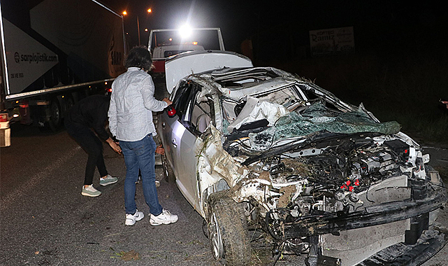 Havza’da feci kaza: 2 kişi hastaneye kaldırıldı