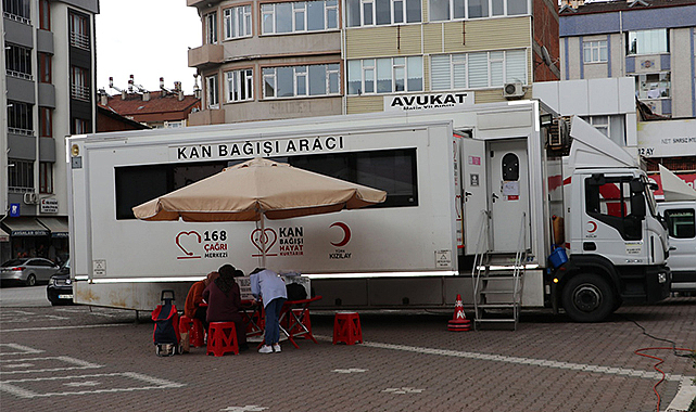 Havza'da Türk Kızılay 93 ünite kan bağışı topladı