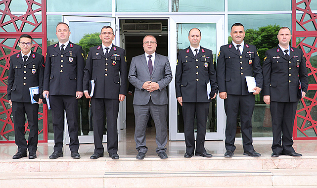 Jandarmadan Havza Kaymakamı Nayman'a ziyaret