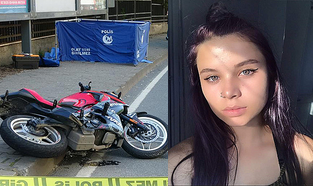 Kadın motosiklet sürücüsü kazada hayatını kaybetti