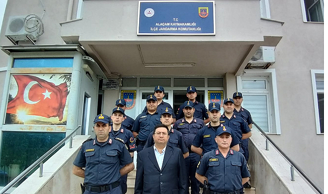 Kaymakam Zaman'dan jandarmaya ziyaret