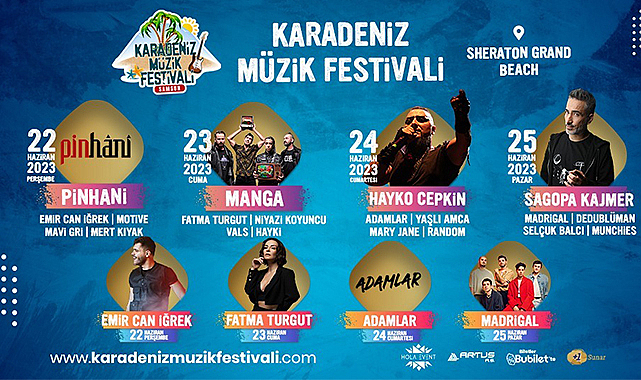 Sagopa'dan Hayko'ya Karadeniz Müzik Festivali sizleri bekliyor!
