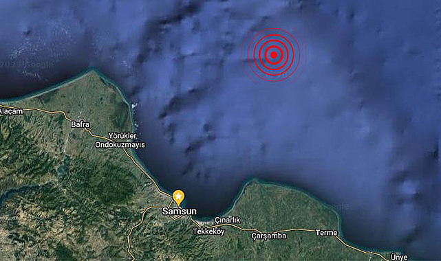 Samsun açıklarında deprem!