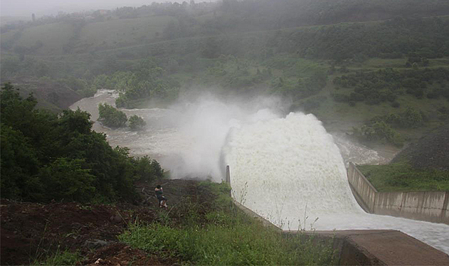 Samsun'da sel barajları doldurdu