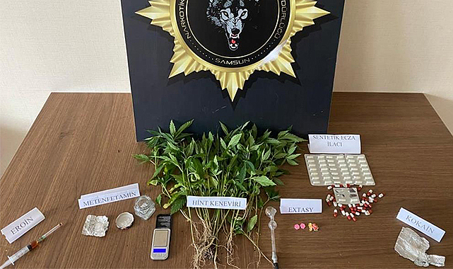 Samsun'da uyuşturucu operasyonu: 2 gözaltı