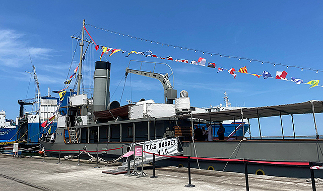 TCG Nusret N-16 Müze Gemisi ziyarete açıldı