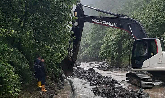 Terme'de selde zarar gören içme suyu şebekesinin onarımı tamamlandı