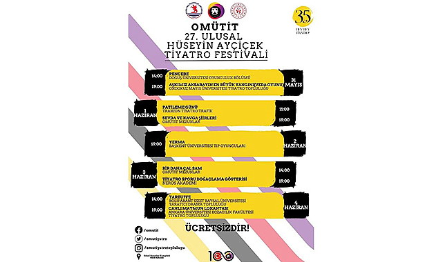 Ulusal Tiyatro Festivali Samsun'da seyirciyle buluşuyor