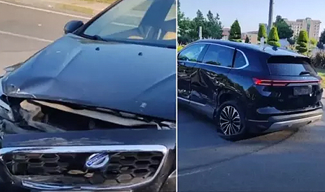 Volvo ile Togg çarpıştı, araçların halini gören aynı yorumu yapıyor