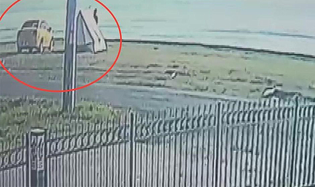 15 bin TL'lik çadırın çalınma anı kamerada