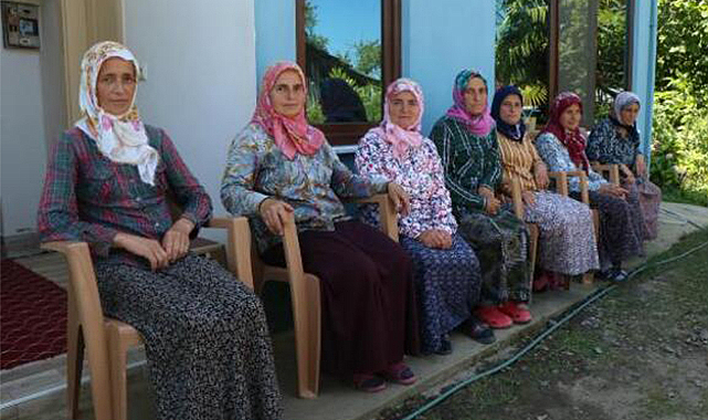 7 kız kardeş, bahçelerinde çiçek yetiştirip satıyor