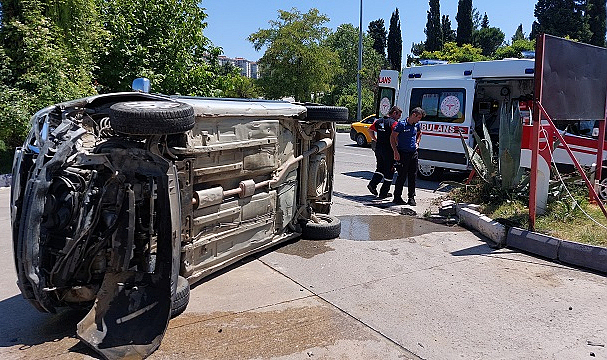 Akaryakıt istasyonunda kaza!