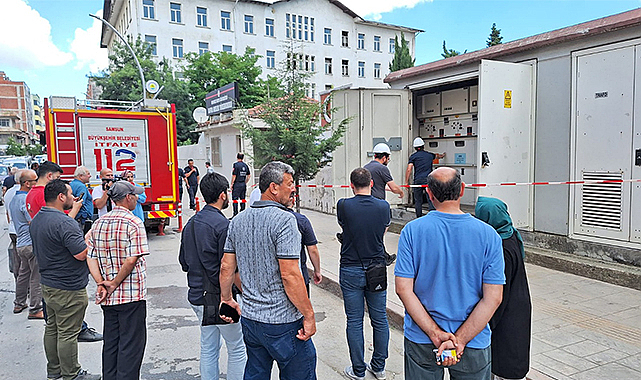 Bafra’da elektrik trafoda patlama