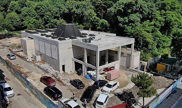 Belediye Hamamı inşaatının yarısı tamam!