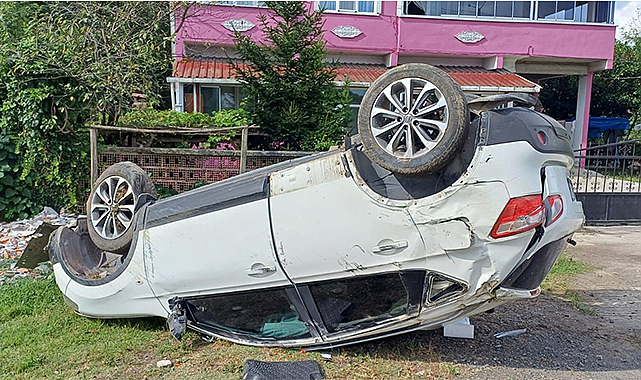 Çarşamba’da cip devrildi: 4 yaralı