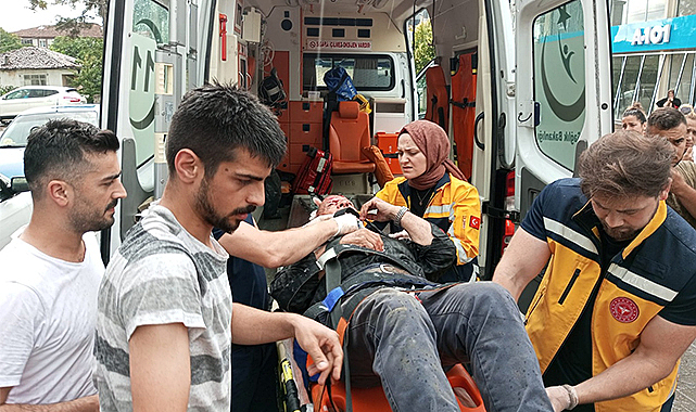 Çarşamba’da korkutan kaza! Hastanelik oldu