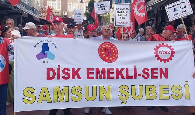 Samsun'da Emekli-Sen üyeleri insanca yaşam talep etti