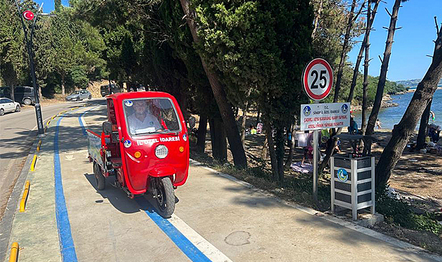 Hamsilos ve Akliman’a motosikletli temizlik ekibi