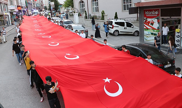 Havza’da fener alayı yürüyüşü