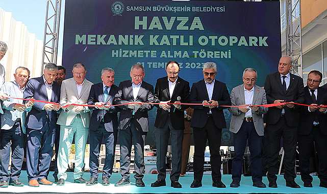Havza Mekanik Katlı Otopark için muhteşem açılış