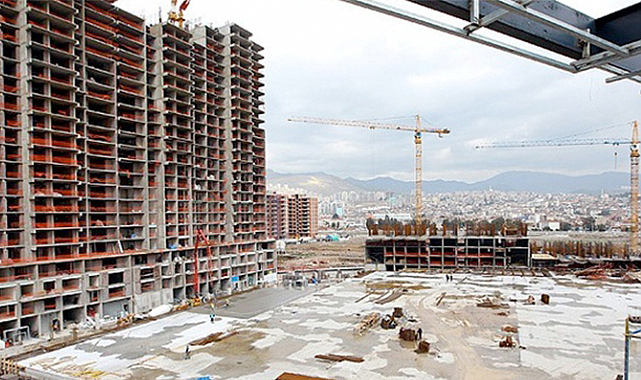 İnşaat maliyetlerinde yıllık artış oranı yüzde 47,95’e geriledi