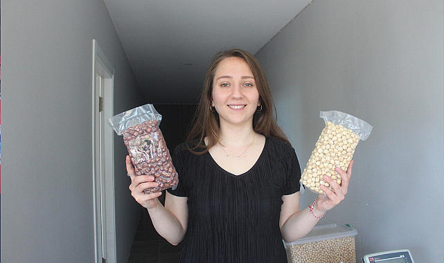 Kadın girişimci fındığa katma değer katıyor