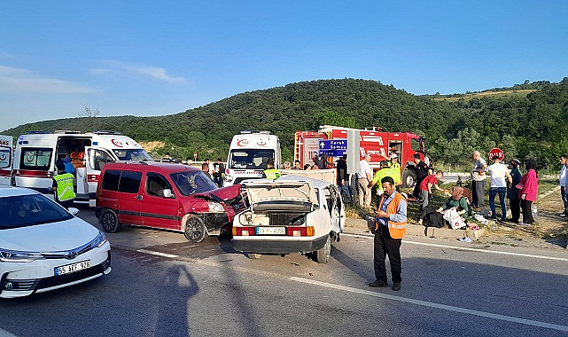 Kavak’ta korkutan kaza: 4 yaralı