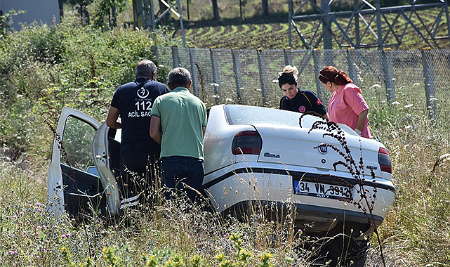 Otomobil su kanalına sürüklendi: 7 yaralı