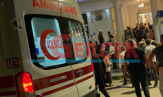 Samsun'da Çiftlik caddesinde nişan töreninde bıçaklı kavga çıktı