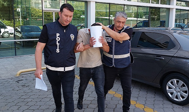 Samsun'da sahilde gaspa tutuklama