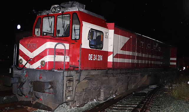 Samsun'dan Sivas'a yük götüren tren raydan çıktı