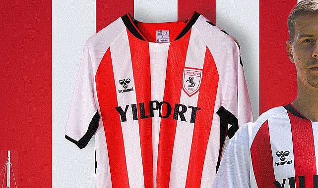 Samsunspor'un çubuklu forması tanıtıldı