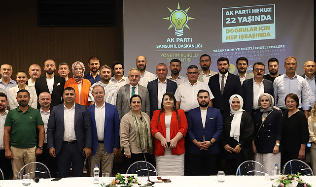 AK Parti Samsun İl Başkanı Mehmet Köse, yeni yönetim kurulunu açıkladı