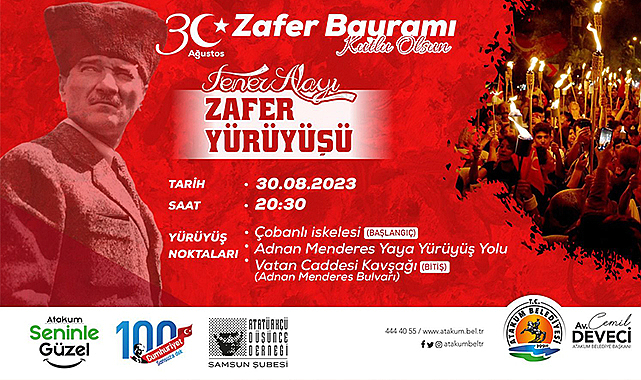 Atakum’dan Zafer Bayramı coşkusu taşacak